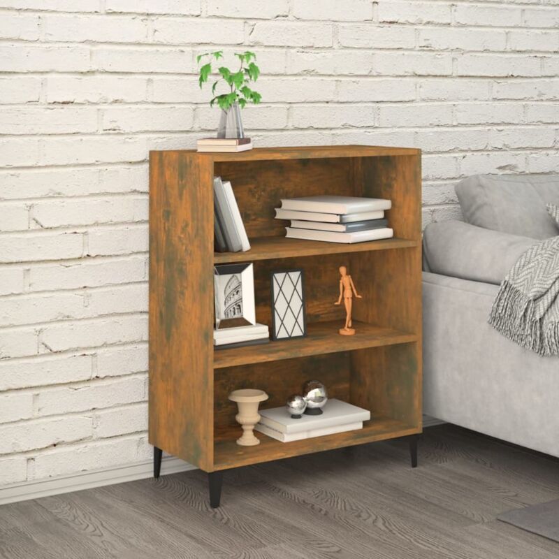 foto del prodotto credenza rovere fumo 69,5x32,5x90 cm in legno multistrato vidaxl