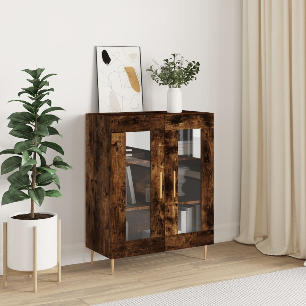 foto del prodotto credenza rovere fumo 69,5x34x90 cm in legno multistrato