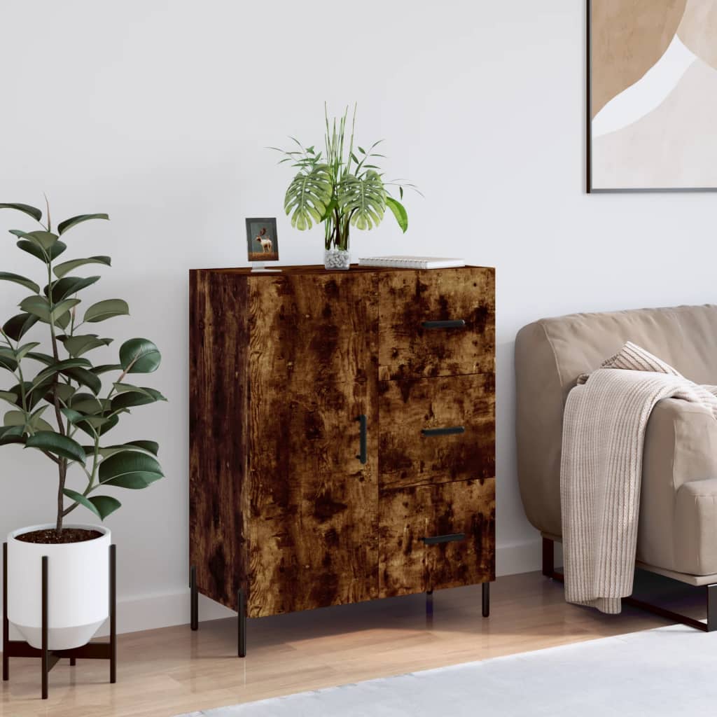 foto del prodotto credenza rovere fumo 69,5x34x90 cm in legno multistrato