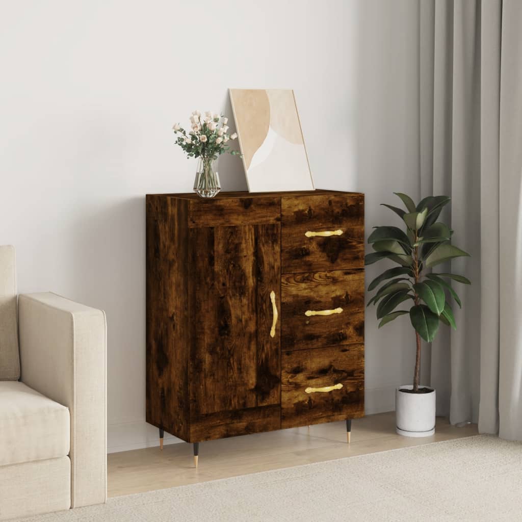 foto del prodotto credenza rovere fumo 69,5x34x90 cm in legno multistrato