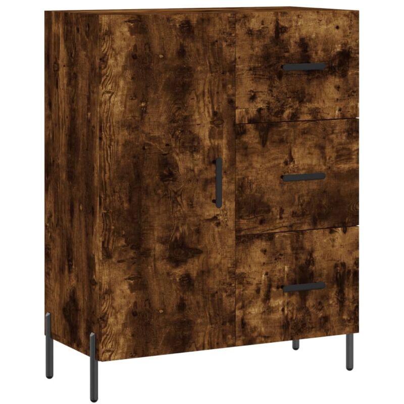 foto del prodotto credenza rovere fumo 69,5x34x90 cm in legno multistrato vidaxl