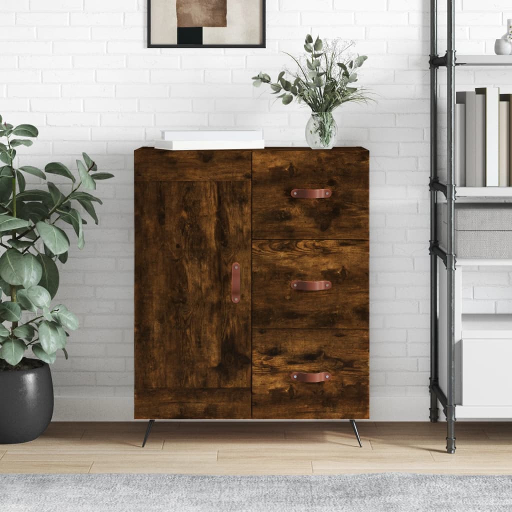 foto del prodotto credenza rovere fumo 69,5x34x90 cm in legno multistratocod mxl 81442