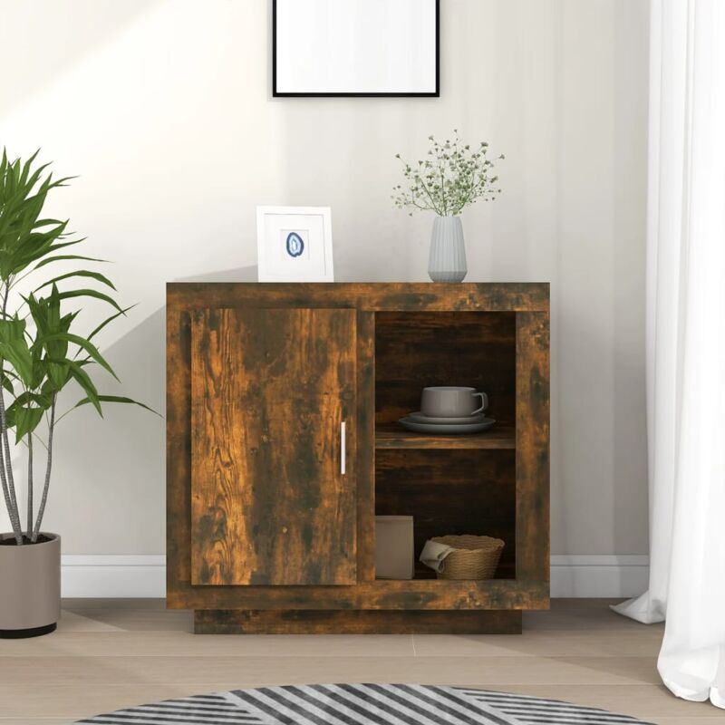 foto del prodotto credenza rovere fumo 80x40x75 cm vidaxl