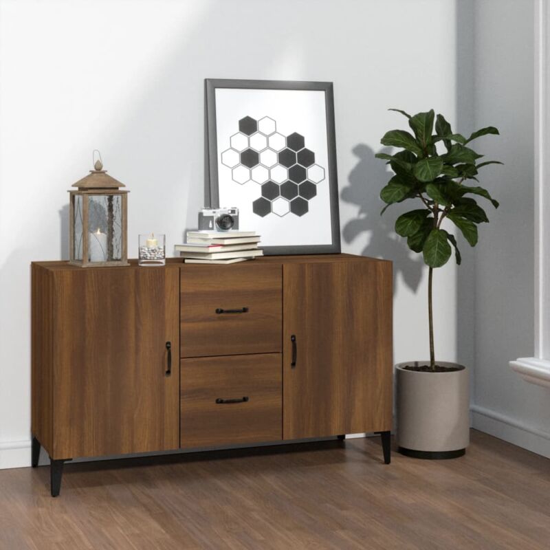 foto del prodotto credenza rovere marrone 100x36x60 cm in legno multistrato vidaxl