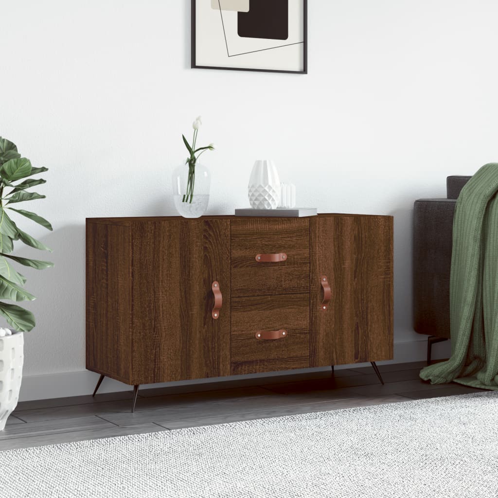 foto del prodotto credenza rovere marrone 100x36x60 cm in legno multistratocod mxl 81406