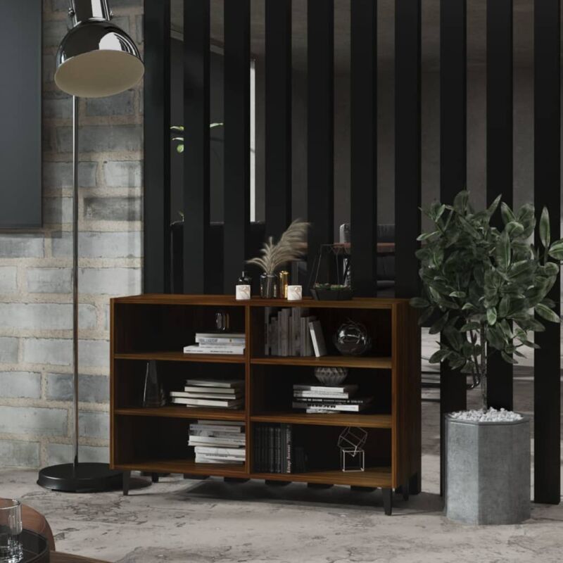 foto del prodotto credenza rovere marrone 103,5x35x70 cm in truciolato vidaxl