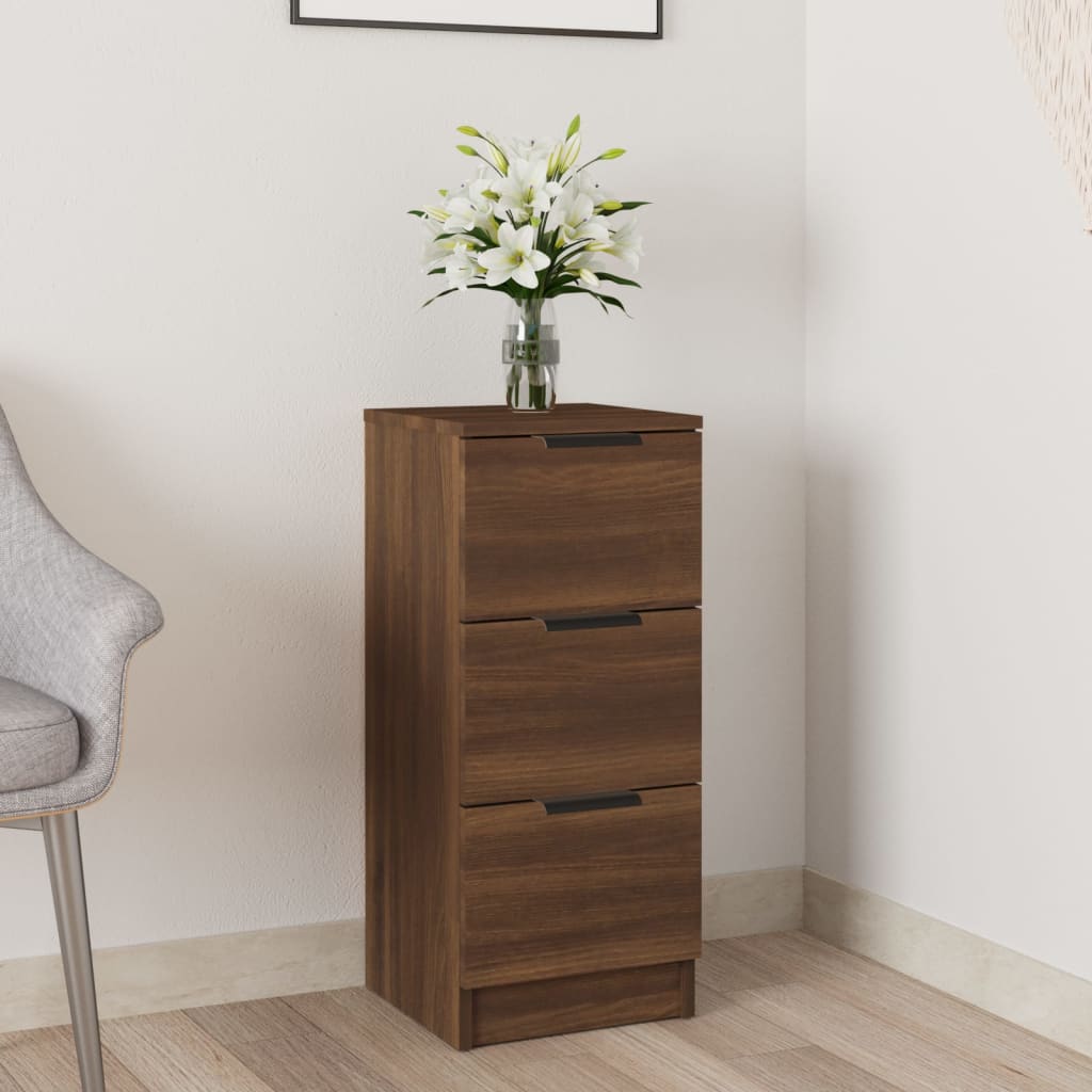 foto del prodotto credenza rovere marrone 30x30x70 cm in legno multistrato cod mxl 65745