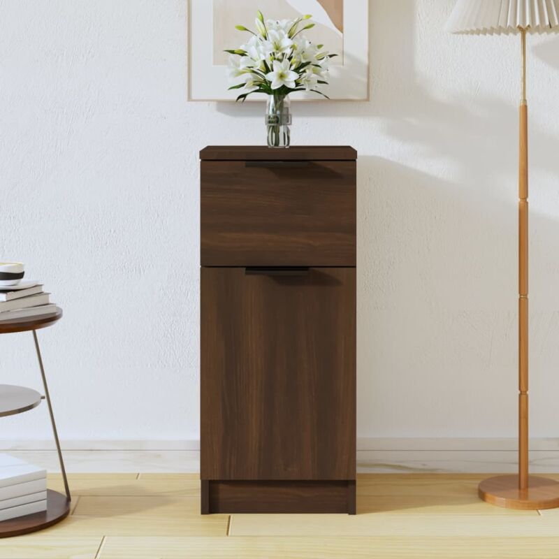 foto del prodotto credenza rovere marrone 30x30x70 cm in legno multistrato vidaxl