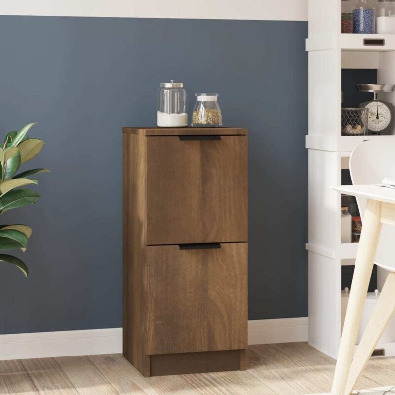 foto del prodotto credenza rovere marrone 30x30x70 cm in legno multistrato vidaxl