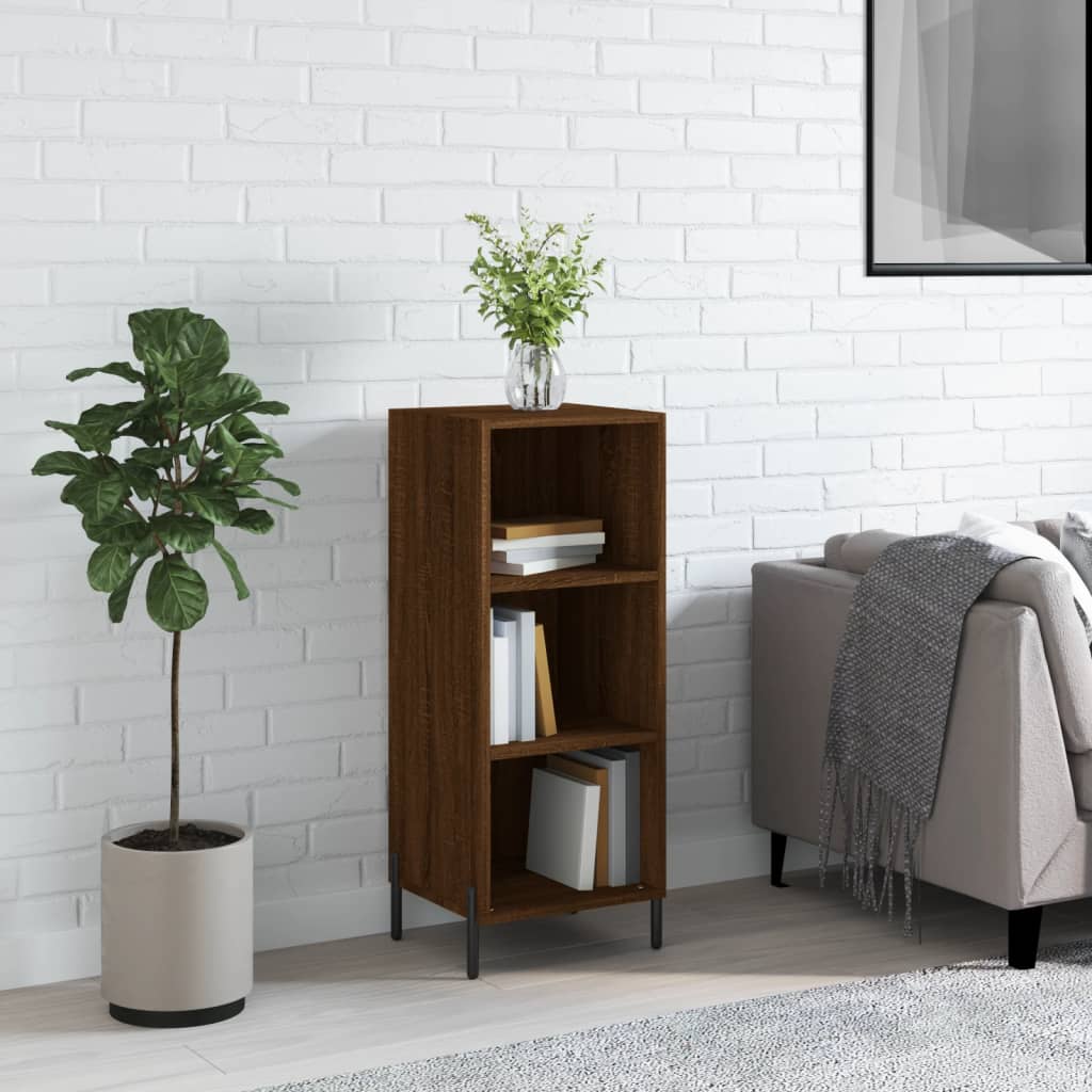 foto del prodotto credenza rovere marrone 34,5x32,5x90 cm in legno multistratocod mxl 104580