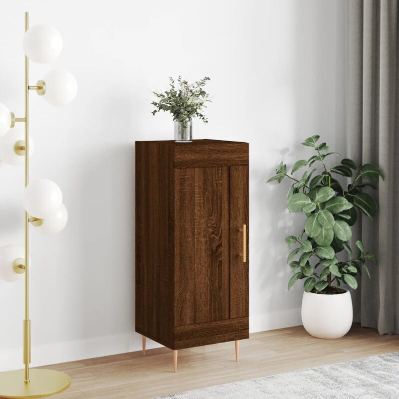 foto del prodotto credenza rovere marrone 34,5x34x90 cm in legno multistrato vidaxl