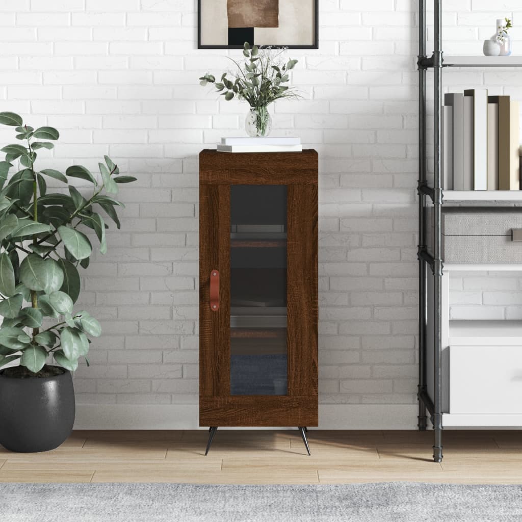 foto del prodotto credenza rovere marrone 34,5x34x90 cm in legno multistratocod mxl 81418