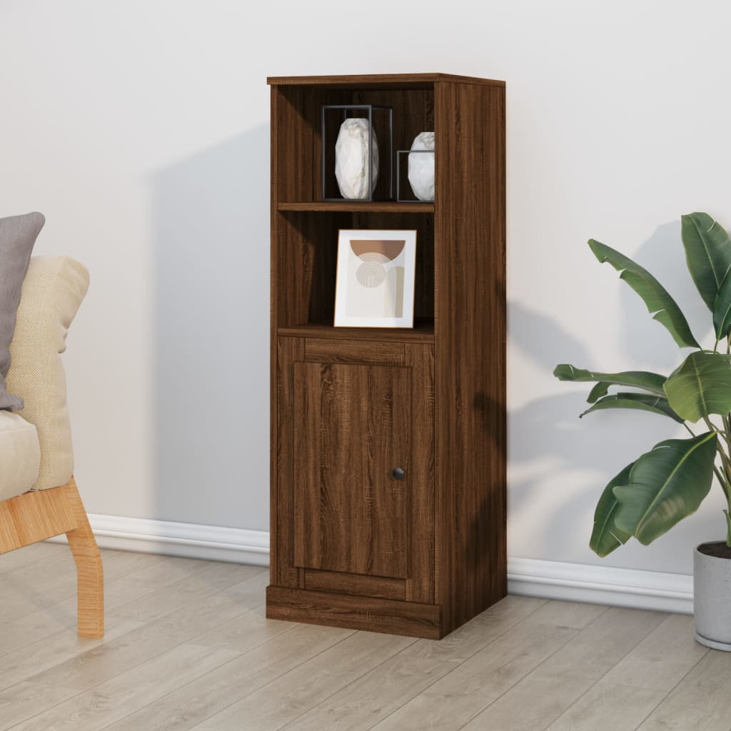 foto del prodotto credenza rovere marrone 36x35,5x103,5 cm in legno multistrato