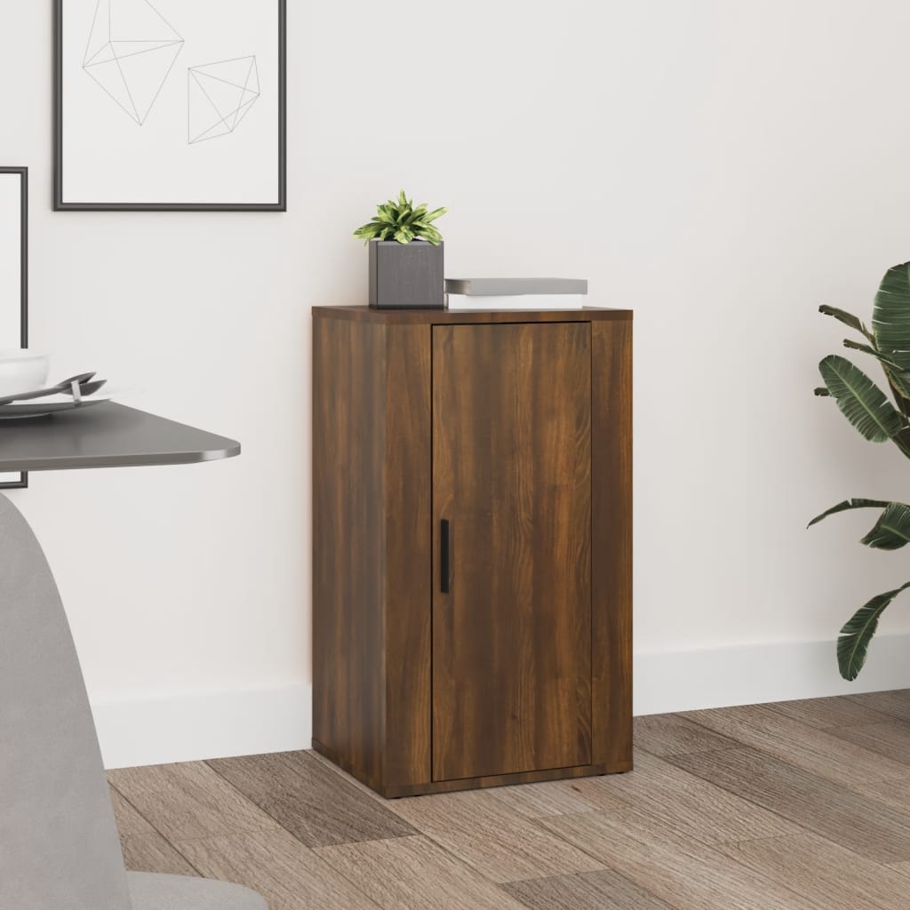 foto del prodotto credenza rovere marrone 40x33x70 cm in legno multistrato cod mxl 27348