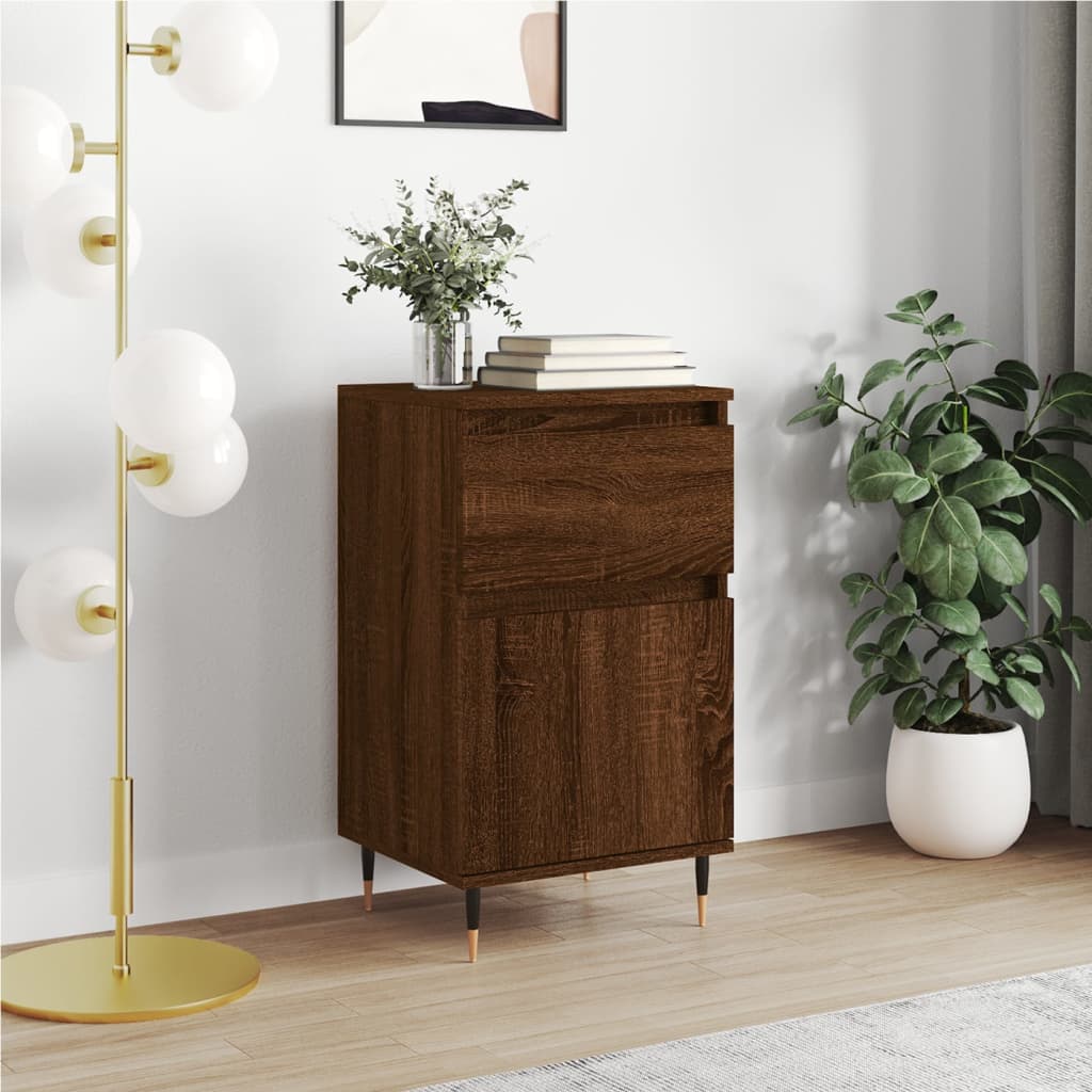 foto del prodotto credenza rovere marrone 40x35x70 cm in legno multistratocod mxl 81364