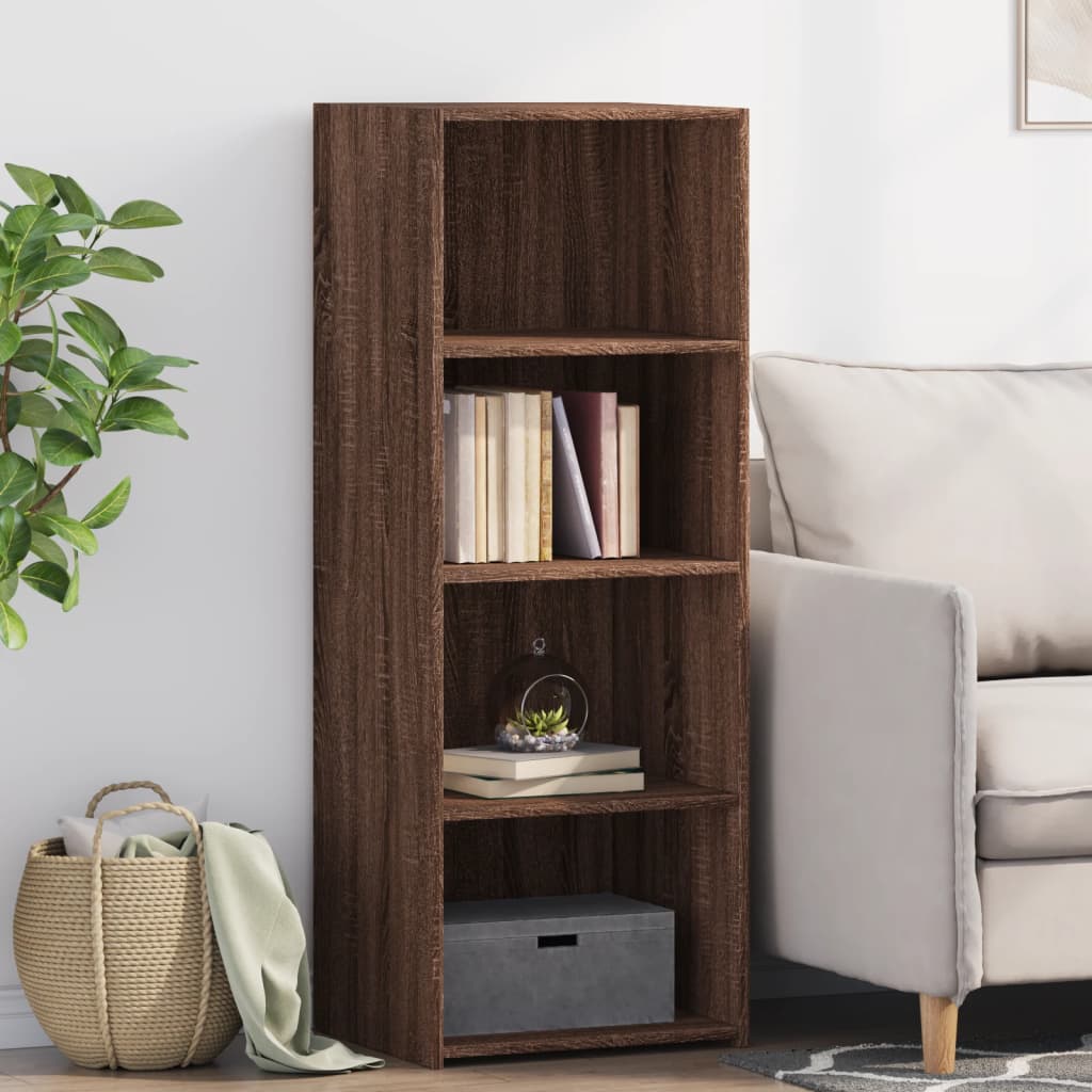 foto del prodotto credenza rovere marrone 45x41x124cm in legno multistrato