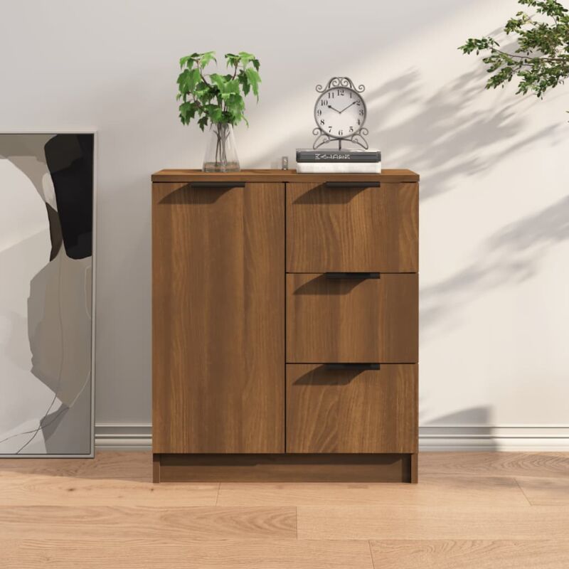 foto del prodotto credenza rovere marrone 60x30x70 cm in legno tecnico vidaxl