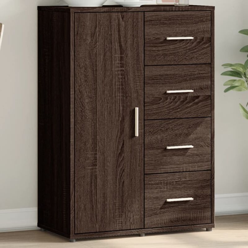 foto del prodotto credenza rovere marrone 60x31x84 cm in legno multistrato - vidaxl