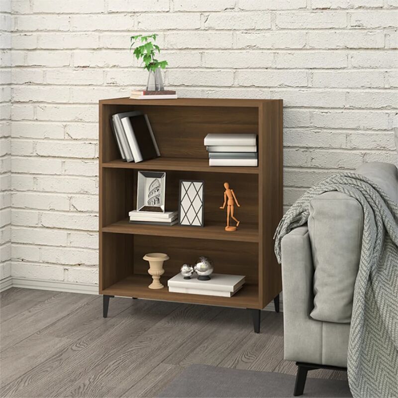 foto del prodotto credenza rovere marrone 69,5x32,5x90 cm in legno multistrato vidaxl