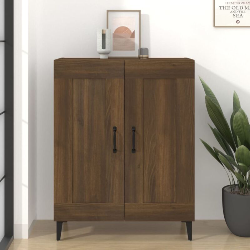 foto del prodotto credenza rovere marrone 69,5x34x90 cm in legno multistrato vidaxl
