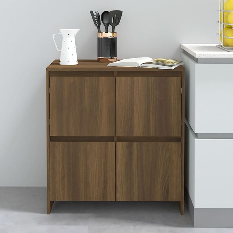 foto del prodotto credenza rovere marrone 70x41x75 cm in truciolato vidaxl