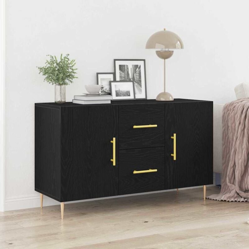 foto del prodotto credenza rovere nero 100 x 36 x 60 cm legno multistrato vidaxl