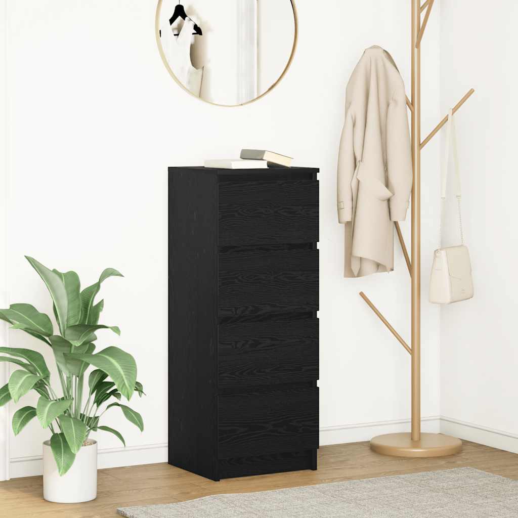 foto del prodotto credenza rovere nero 37,5x35x99 cm in legno multistrato vidaxl