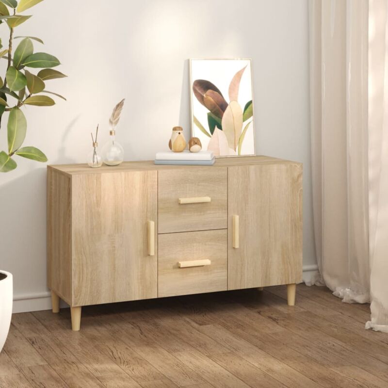 foto del prodotto credenza rovere sonoma 100x36x60 cm in legno multistrato vidaxl