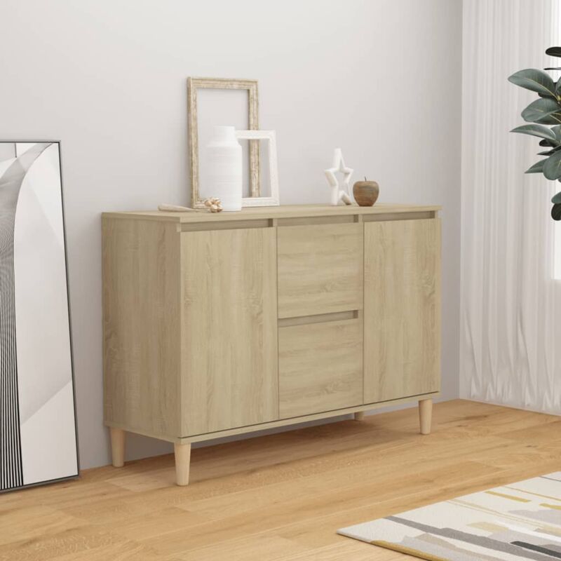 foto del prodotto credenza rovere sonoma 101x35x70 cm in legno multistrato vidaxl