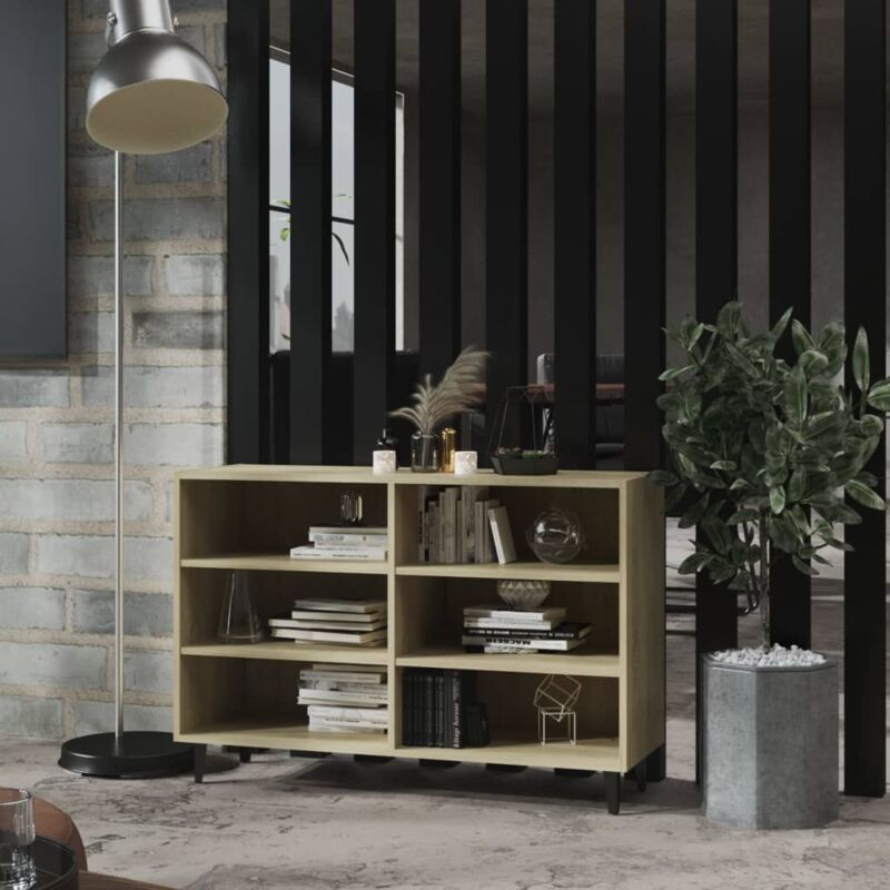 foto del prodotto credenza rovere sonoma 103,5x35x70 cm in legno multistrato vidaxl