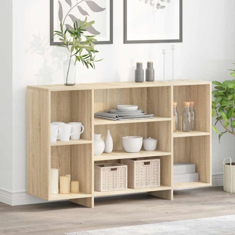 foto del prodotto credenza rovere sonoma 120x30x75 cm in truciolato vidaxl