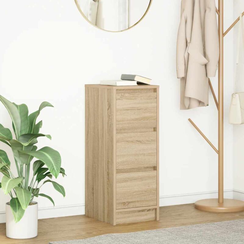 foto del prodotto credenza rovere sonoma 29,5x34x76 cm in legno multistrato vidaxl