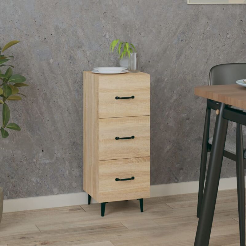 foto del prodotto credenza rovere sonoma 34,5x34x90 cm in legno multistrato vidaxl