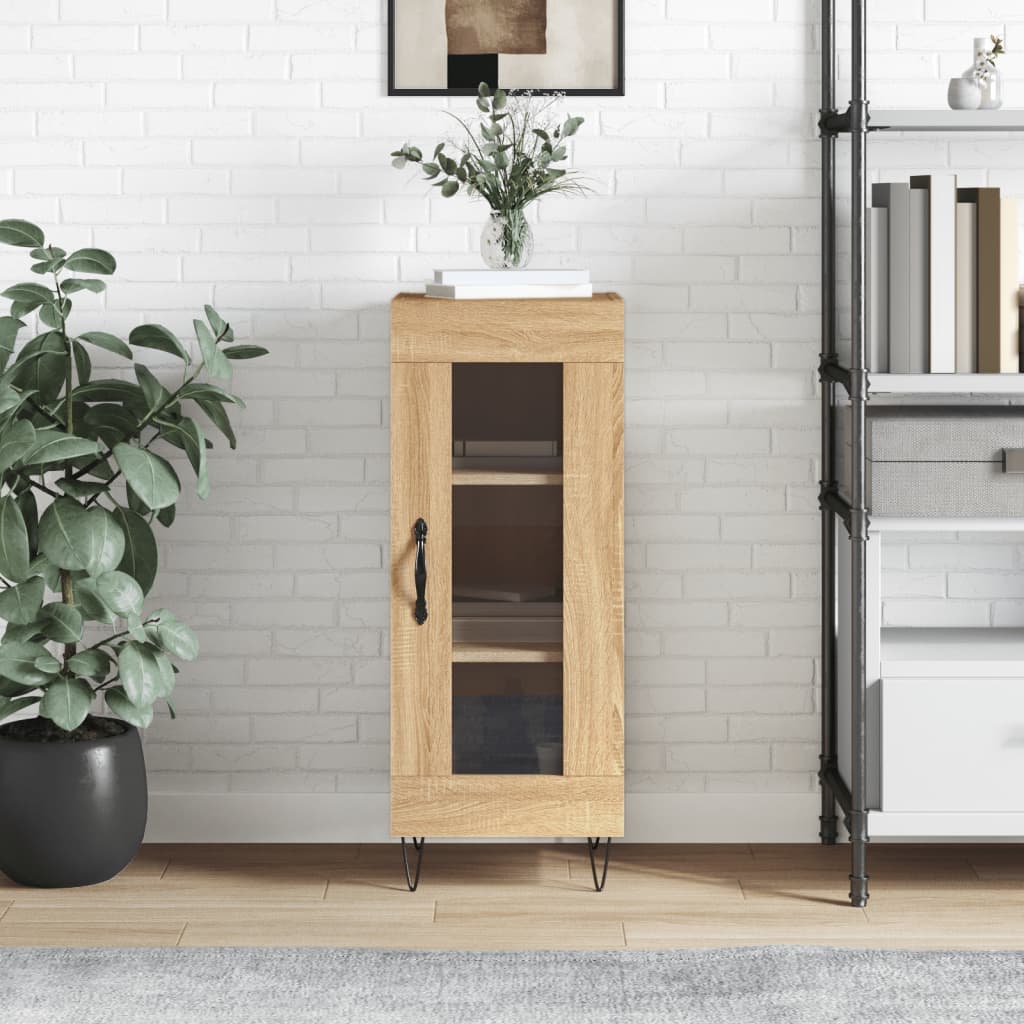 foto del prodotto credenza rovere sonoma 34,5x34x90 cm in legno multistratocod mxl 104665