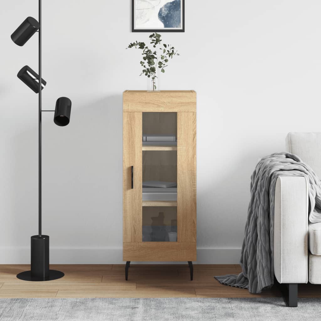 foto del prodotto credenza rovere sonoma 34,5x34x90 cm in legno multistratocod mxl 106097