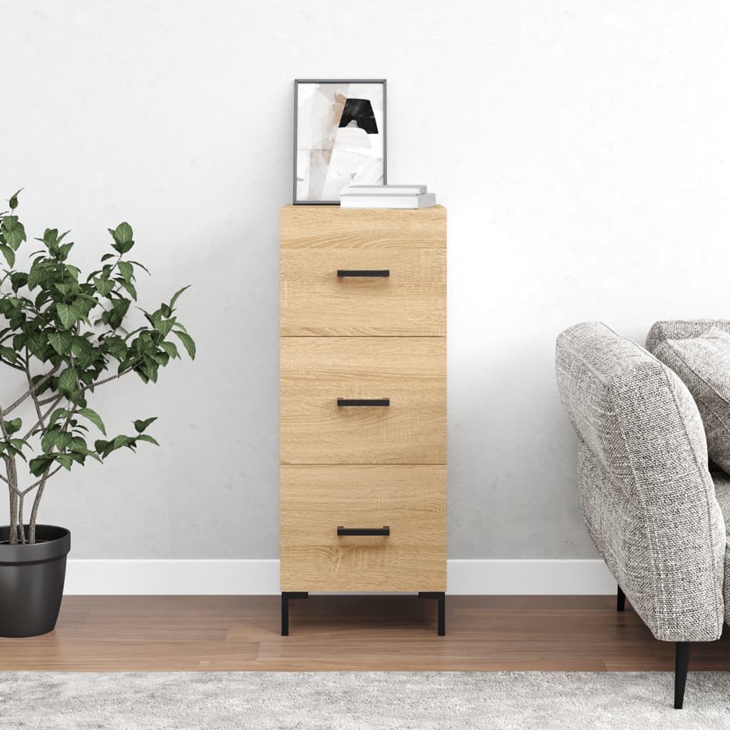 foto del prodotto credenza rovere sonoma 34,5x34x90 cm in legno multistratocod mxl 128437