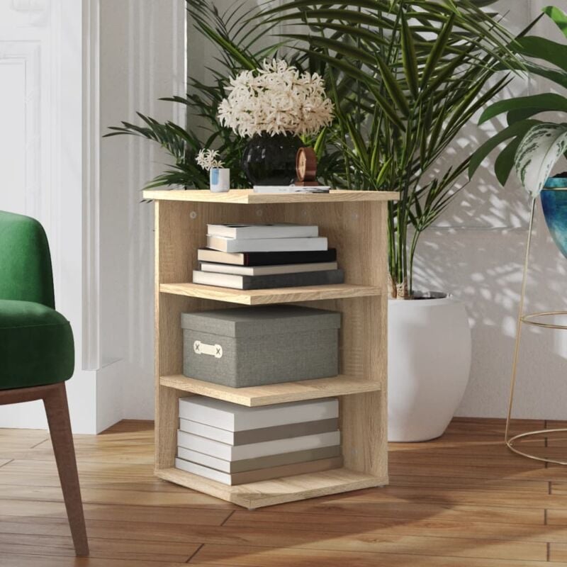 foto del prodotto credenza rovere sonoma 35x35x55 cm in legno multistrato vidaxl