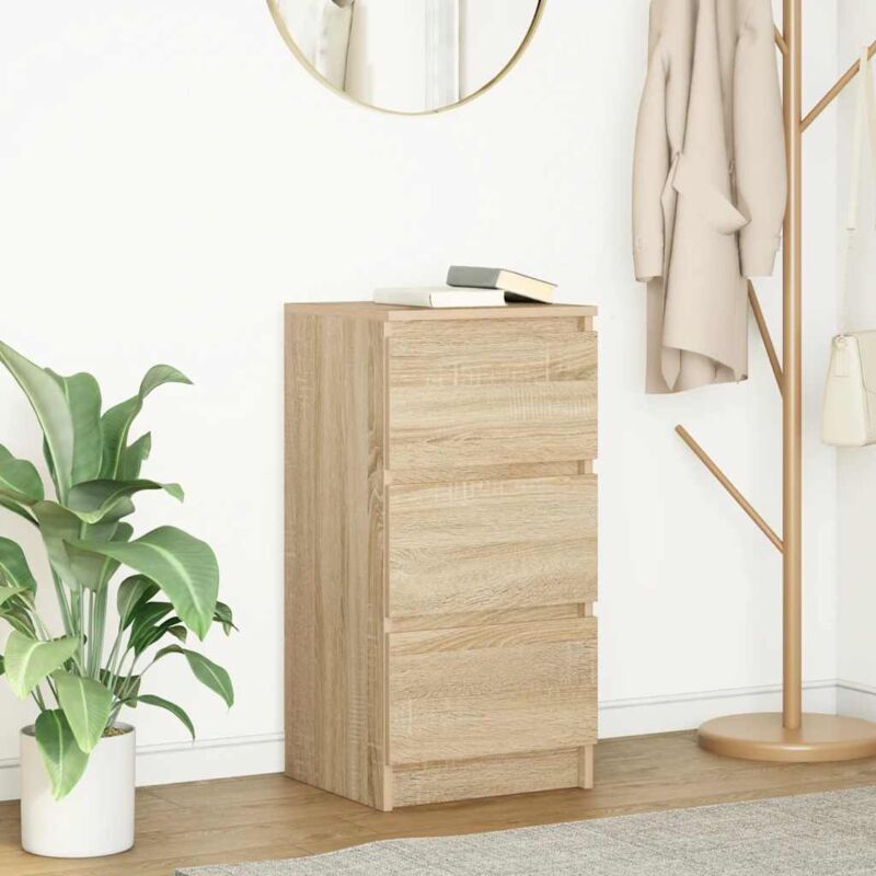 foto del prodotto credenza rovere sonoma 37,5x35x76 cm in legno multistrato vidaxl