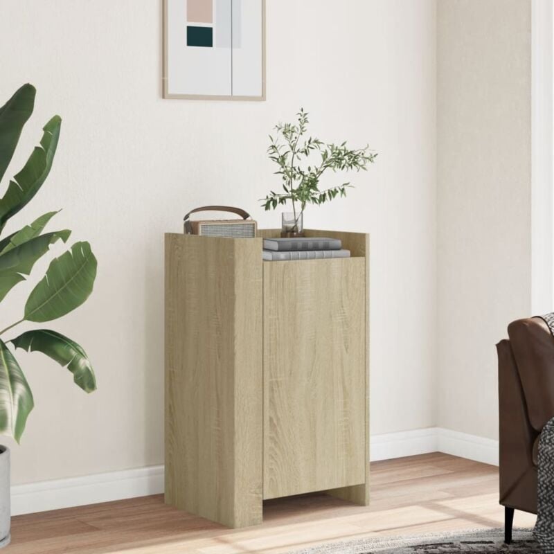 foto del prodotto credenza rovere sonoma 45x35x75 cm in legno multistrato vidaxl