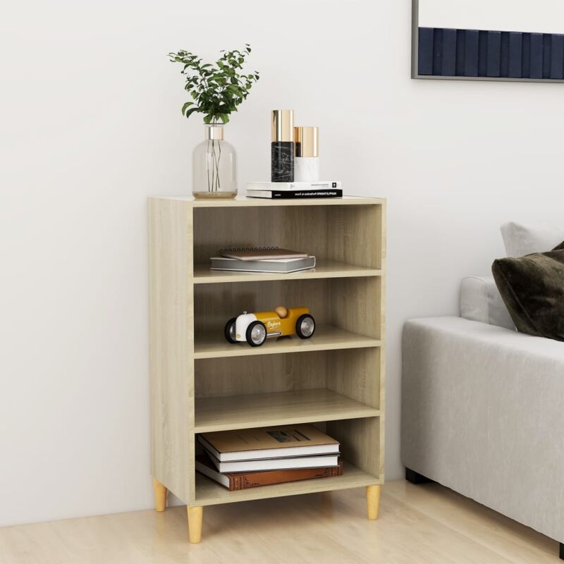 foto del prodotto credenza rovere sonoma 57x35x90 cm in legno multistrato vidaxl