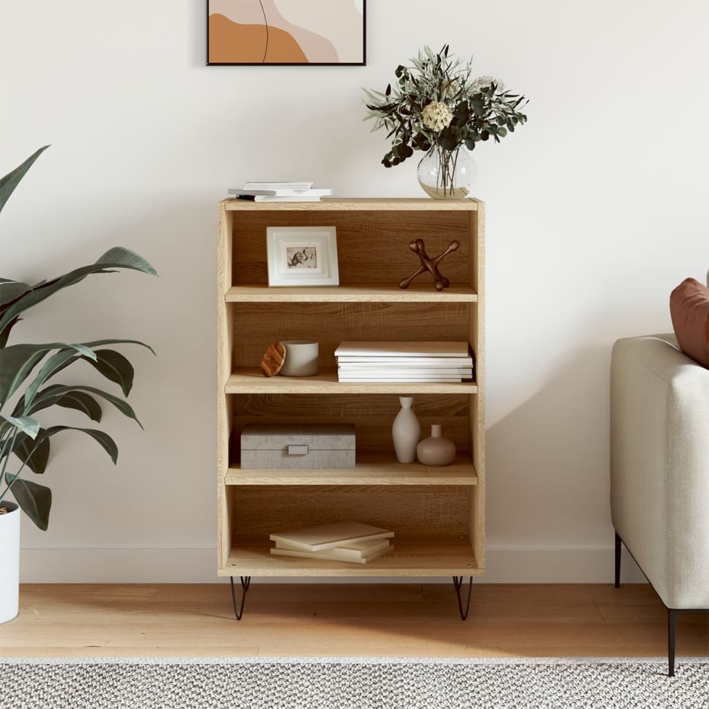 foto del prodotto credenza rovere sonoma 57x35x90 cm in legno multistratocod mxl 129948