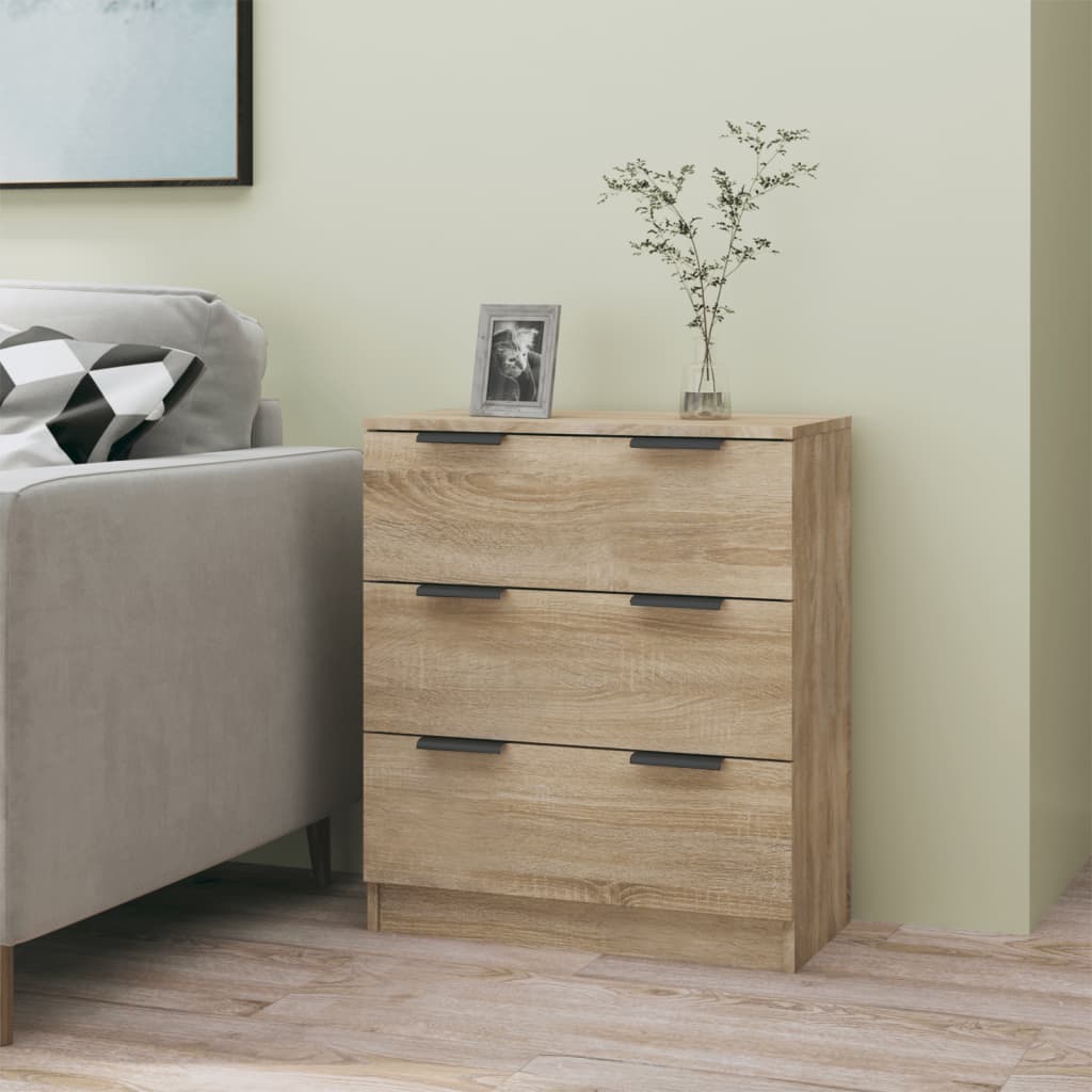 foto del prodotto credenza rovere sonoma 60x30x70 cm in legno multistrato cod mxl 54416