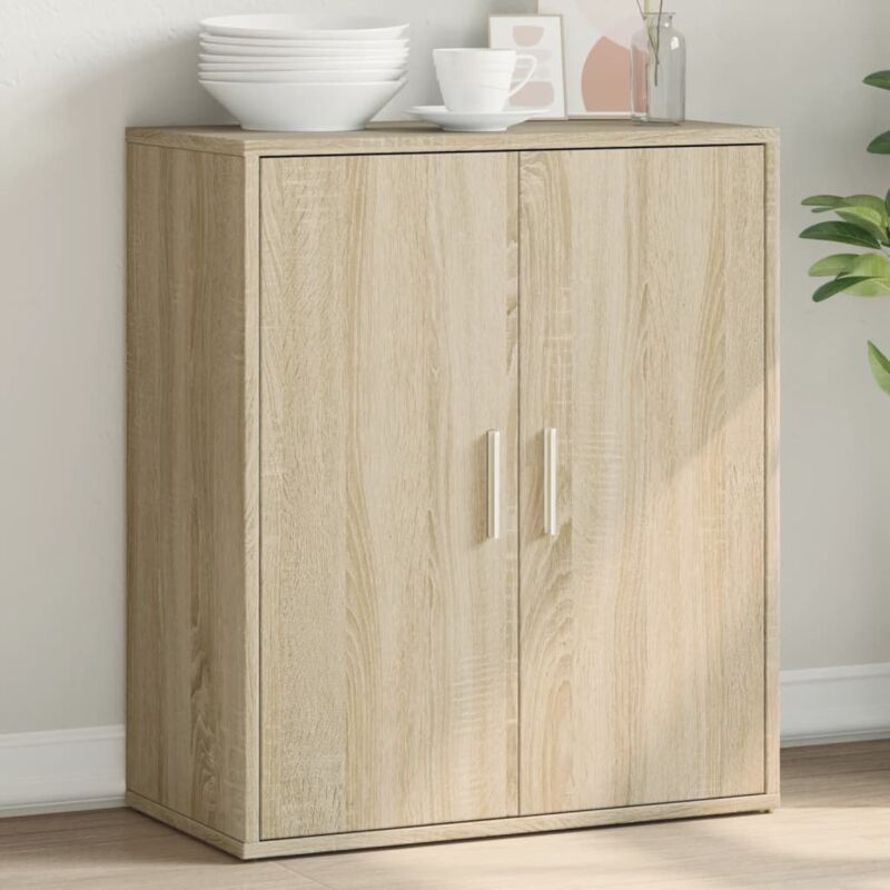 foto del prodotto credenza rovere sonoma 60x31x70 cm in legno multistrato vidaxl