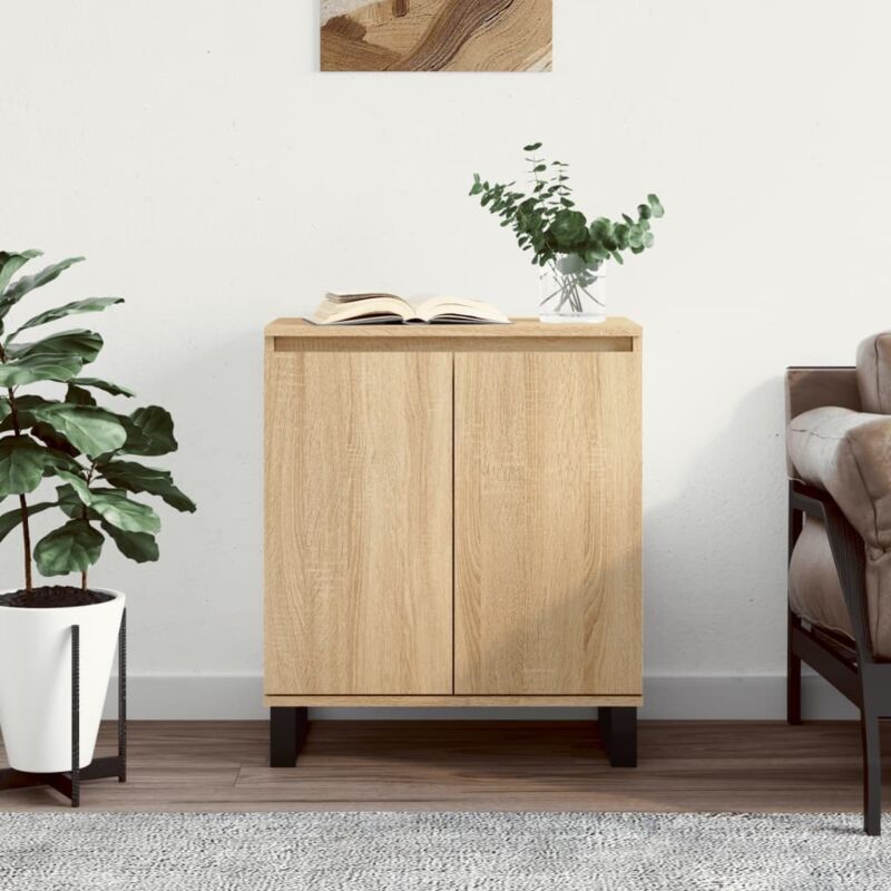foto del prodotto credenza rovere sonoma 60x35x70 cm in legno multistrato vidaxl