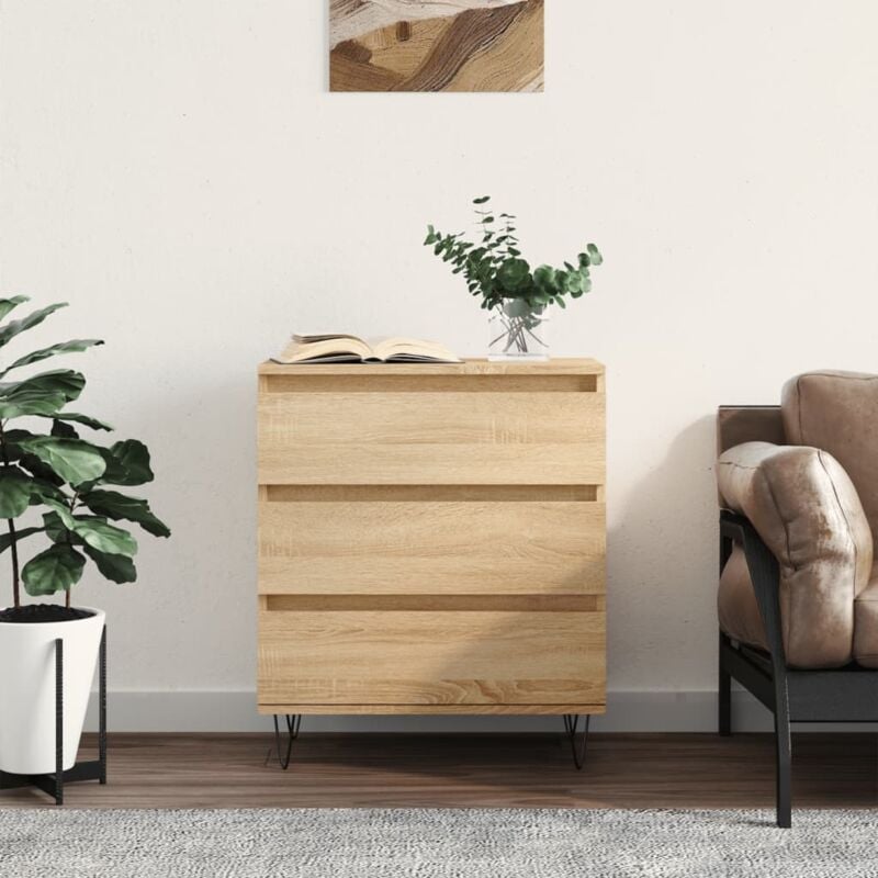 foto del prodotto credenza rovere sonoma 60x35x70 cm in legno multistrato vidaxl