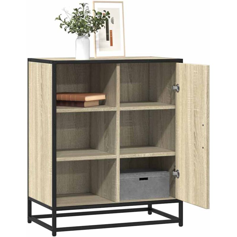 foto del prodotto credenza rovere sonoma 62x35x76 cm in legno multistrato vidaxl