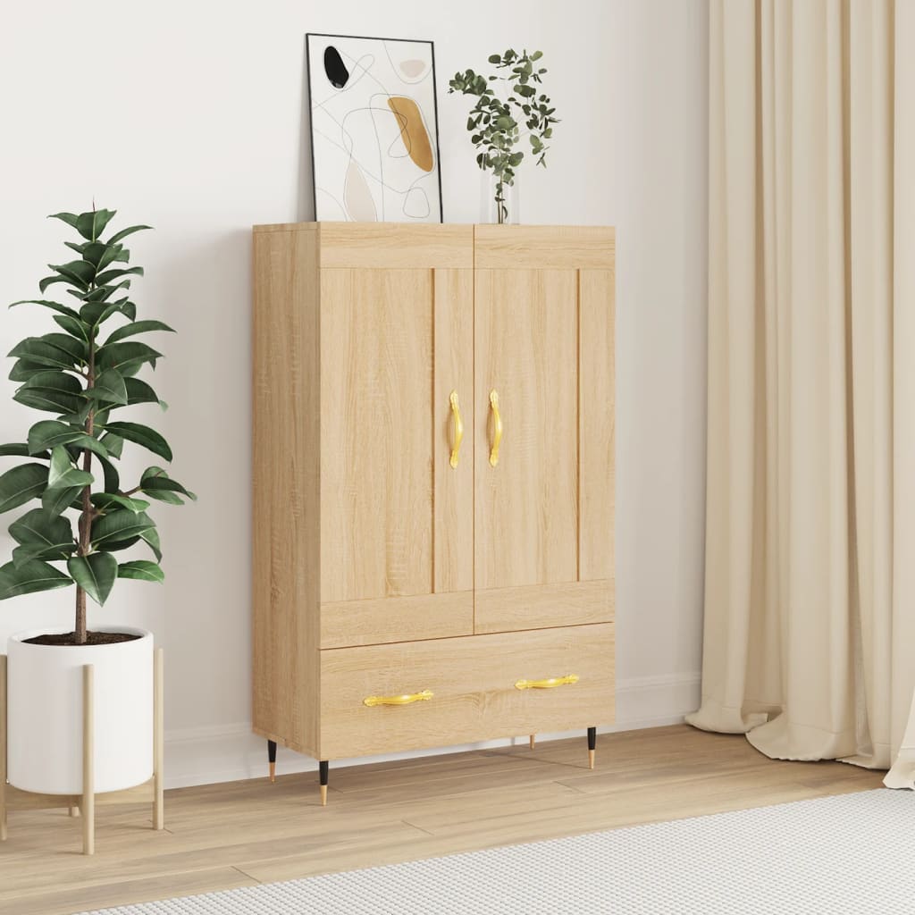 foto del prodotto credenza rovere sonoma 69,5x31x115 cm in legno multistratocod mxl 80653