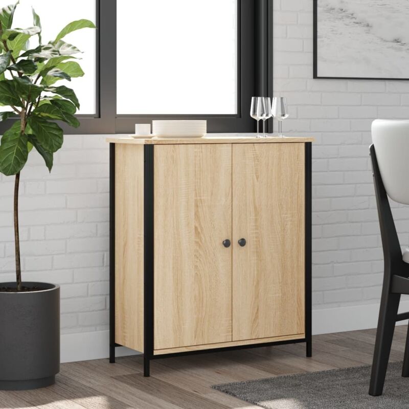 foto del prodotto credenza rovere sonoma 70x30x80 cm in legno multistrato vidaxl