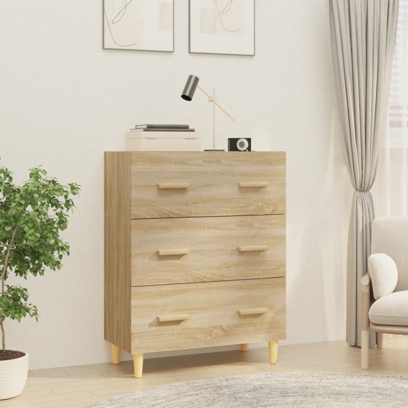 foto del prodotto credenza rovere sonoma 70x34x90 cm in legno multistrato vidaxl