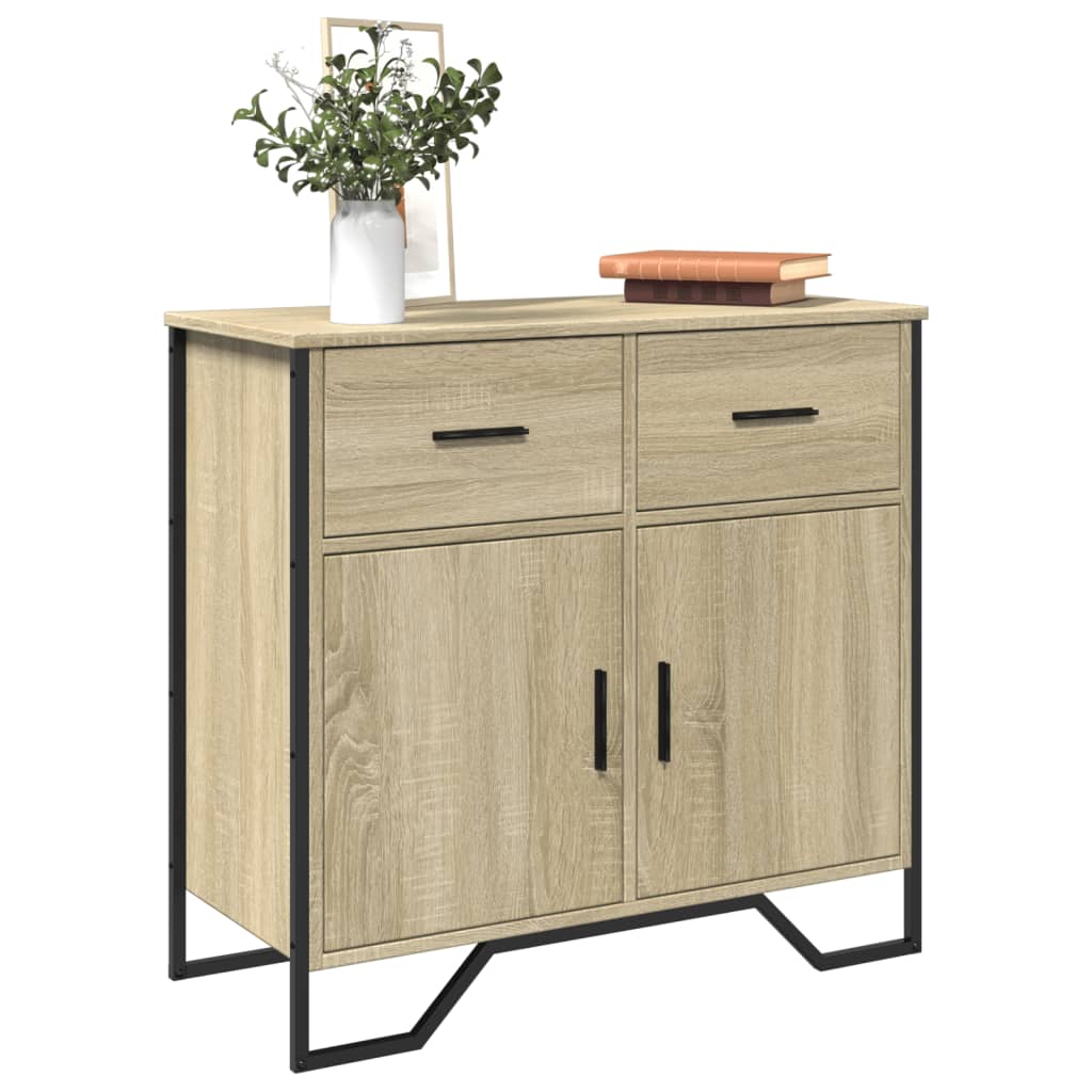 foto del prodotto credenza rovere sonoma 79,5x35,5x74,5 cm in legno multistrato